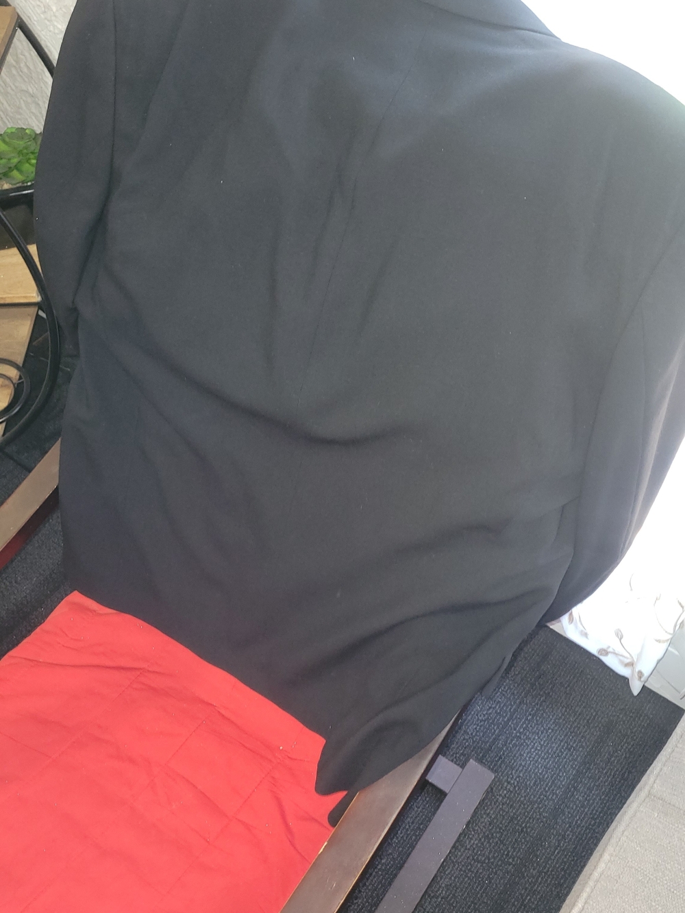 Men's Black Three-Button Blazer - Picture 8 of 13